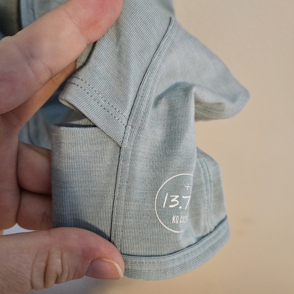 Allbirds Quarter Zip Pullover Natural Run Mid Layer Green Hush Athleisure Casual - Picture 7 of 9